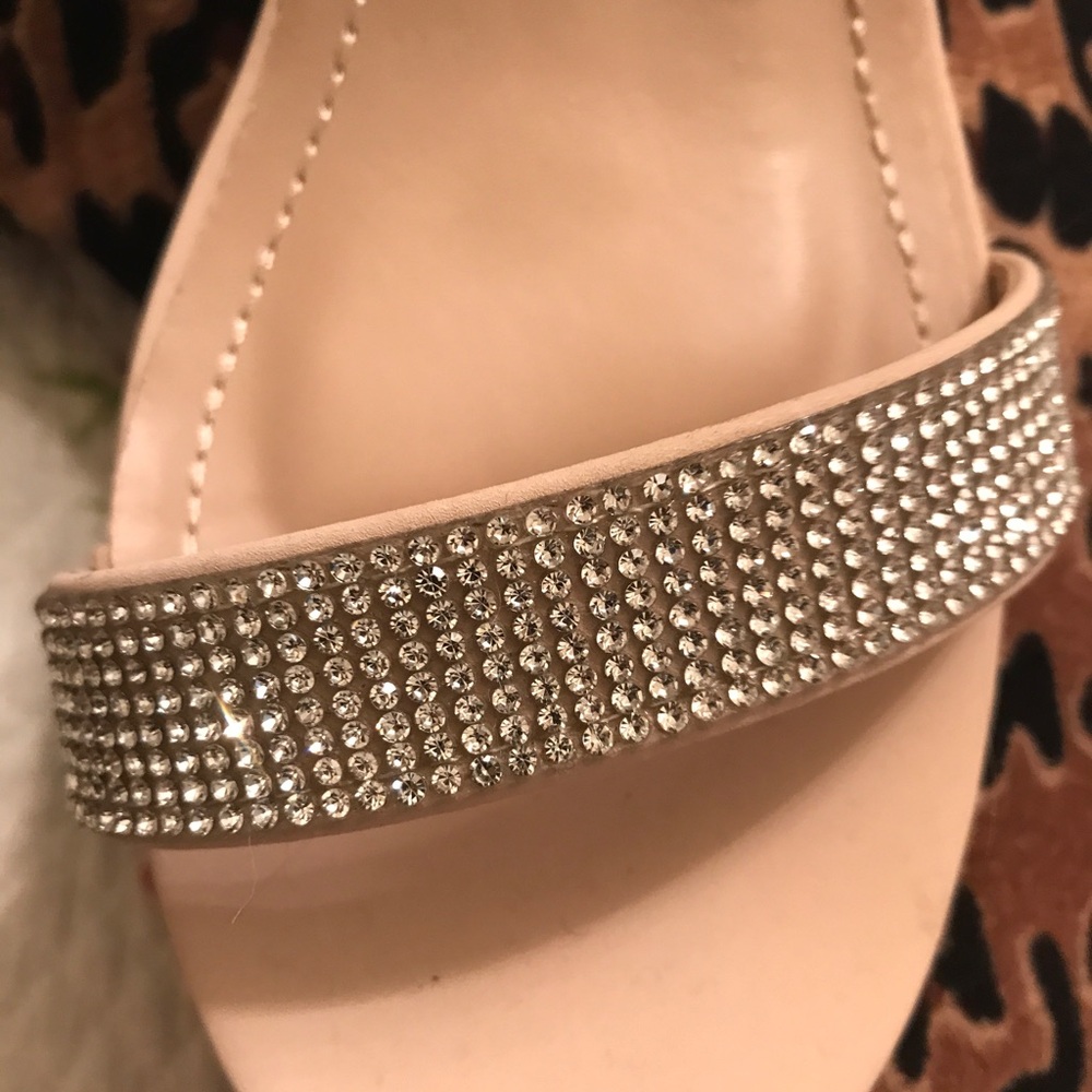 Moda Nude Rhinestone Women's Sandals - Picture 2 of 8
